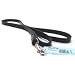 Hamilton 3/4" x 6' Black Leather Training Dog Lead
