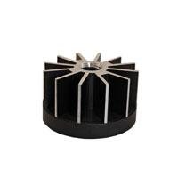 STAR LED HEATSINK 25MM BLK/SLV