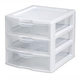 3 Drawer Sterilite® Mini ClearviewTM Storage Drawers