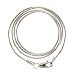 Sterling Silver Snake Chain 18 Inch x 1mm Necklace with Lobster Clasp