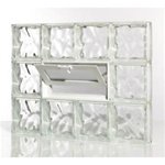 PITTSBURGH CORNING Decora Glass Block Window (with Vent) - Customize Your Own Size