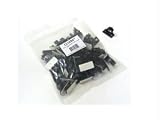Cables to Go 43053 .68in Self-Adhesive Cable Clamp - 50 Pack (Black)