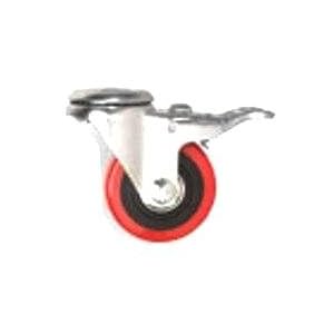 3 HEAVY DUTY SWIVEL CASTER - DOUBLE LOCK - 1 2 MOUNTING HOLE by Peachtree Woodworking PW1350 by Peachtree Woodworking