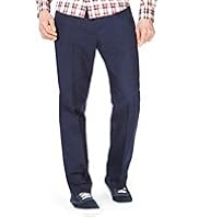 Blue Harbour Regular Fit Jeans with Linen