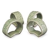Napkin rings, 'New Growth' (set of 4)