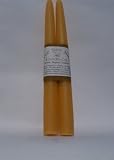 Solid Beeswax Natural Tapers 10 inch (Pair)