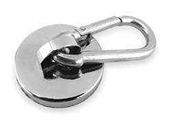 Industrial Grade 3DXY2 Hook Magnet, Carabiner, 45 Lb