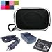 (4 in 1) Charger Set for Panasonic CGA-S005A/1B Digital Camera Battery + Car Charger + Travel Charger + Slim Camera Case compatiable with Panasonic DMC FX Camera DMC-FX07 DMC-FX01 DMC-FX3 (Many Color Available).