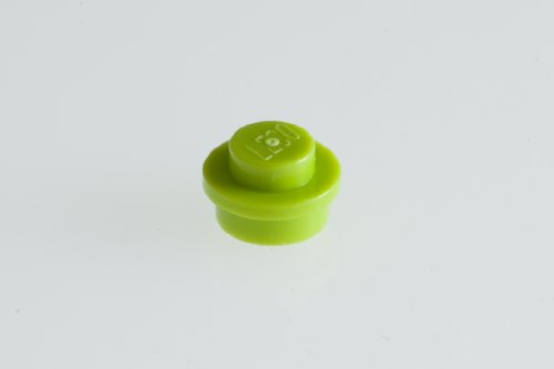 400x Lego Bright Yellowish-Green (Lime) 1x1 Round Plates Super Pack
