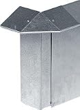 DEUFA-FAL. 612001 Eckverbinder für Schneckenabwehrblech aus feuerverzinktem Stahlblech