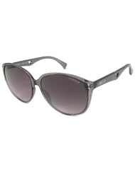 Coach Sunglasses - S3008 Frame: Crystal Black with Glitter Lens: Gray Gradient by Coach