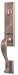 Emtek 452512 Flat Black Rectangular Monolithic Rectangular Monolithic Double Cylinder Handleset