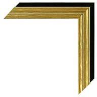 Bild mit Rahmen: Ikonenmalerei, Der Abstieg in die Hölle, 58 x 71 - Holz Corum S: Gold