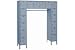 Lyon Locker 16 Person 69x18x78 16 Doors Ready To Assemble Gray