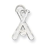 Sterling Silver Baseball Charm