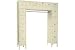 Penco Locker 16 Person 72x18x72 16 Doors Ready To Assemble Champagne