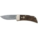 Boker Gentleman's Lockback Knife with Damascus Blade and African Thuya Wood Handle