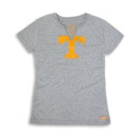 Cover image : Tennessee Junior Ladies Grey Colosseum Distressed Axis Tee