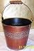 Small Copper Toned Round Tin Bucket