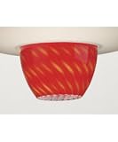 Forecast F1706MIN Quattro Pendant Glass Accessory, Marta Inferno Glass