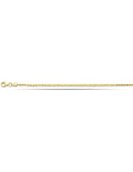 14K Yellow Gold Rope Style Chain Anklet (10 Inches)