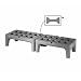 Metro HP2230PDMB Bow-Tie Polyethylene Dunnage Rack with Microban Antimicrobial, 1500 lbs Capacity, 30" Length x 22" Width x 12" Height, Gray