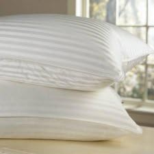 Goose Down Pillow - 1200 Thread Count Egyptian Cotton , Soft, Standard Size, Set of 2 by Egyptian Linens