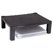 Monitor Stand,w/o Drawer,Adjust. Height,Cable Management,BK