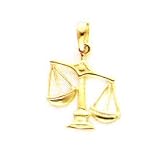 14kt gold Libra zodiak charm