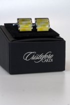 Cufflinks - Cristoforo Cardi Lemon Mosaic Catseye