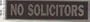 Hy-Ko #427 2x8 No Solicitors Sign