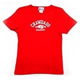 HICKORY CRAWDADS WOMEN’S LOGO BABYDOLL T-SHIRT BY 5TH &AMP; OCEAN – RED MEDIUM