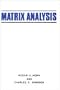 Matrix Analysis