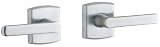 Tools & Hardware : Baldwin 5485.264.PRIV Soho Lever Privacy Set, Satin Chrome