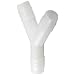Thogus Polypropylene Tube Fitting, Wye, White, Barbed