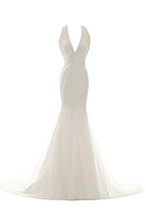 V-neck Satin/Tulle 2014 Halter  Dress