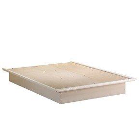 South Shore Newbury Collection Queen Platform Bed 60" &amp;amp; Molding - Pure White