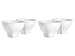 Tyler Florence for Mikasa Chef's White Collection Baroque Latte Bowls Set of 4