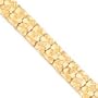 10k 15.0mm NUGGET Bracelet - 8 Inch - JewelryWeb