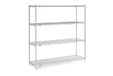 Nexel Stainless Steel Wire Shelving 60W X 18D X 63H