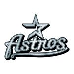 Houston Astros Silver Car Emblem