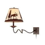 Yellowstone Indoor - 1 Light Rustic Swing Arm Wall Lamp - Burnished Bronze - B2677
