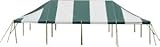 Party Tent 20 X 40 Pole Tent Green and White Heavy Duty Vinyl