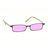 COMPUTER GLASSES WITH PINK POLYCARBONATE DOUBLE SIDED ANTI-REFLECTIVE COATING, SCRATCH COATING AND UV PROTECTION - WILLOW PLASTIC FRAME - 48-17-140
