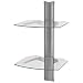 Omnimount Tria 2 P 2-Shelf Wall Furniture (Platinum/Clear)