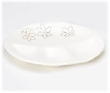 【萬古焼 和皿・洋皿】 花夢（赤） 仕切りプレート 3個組 〔キャッシュバックキャンペーン対象商品〕