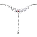 Exotica Ruby Red Tribal Back Belly Chain