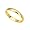 Silver Gold Plated Wedding Bands - 3 mm - Size: 6-12, 6
