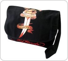 Don Ed Hardy Courierbag Adler -schwarz