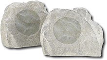 Insignia Simulated Rock Outdoor Speakers NS-R2111 - Speaker - 2-way - coaxial